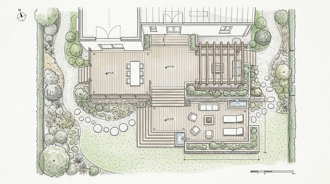 Plan de conception d’une terrasse bois